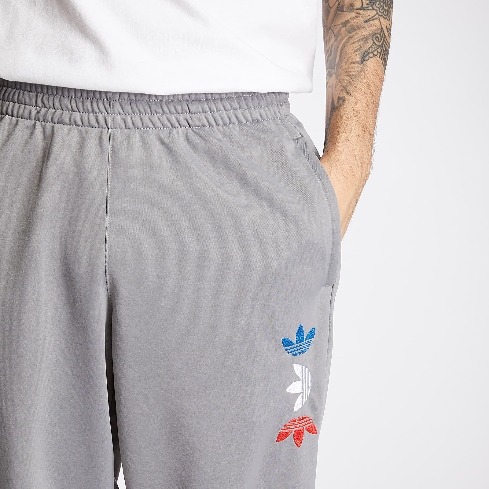 Pants and jeans adidas Reflective/ Metallic Trackpants Ch Solid Grey/ Silver Metallic