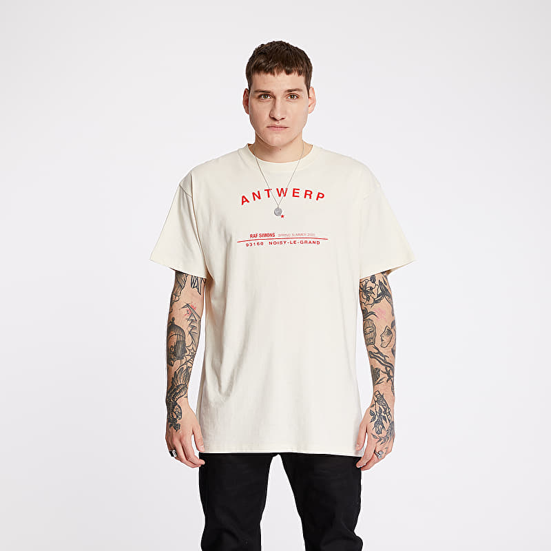 T-shirts RAF SIMONS Antwerp Tour Tee Off White (201-125-19001