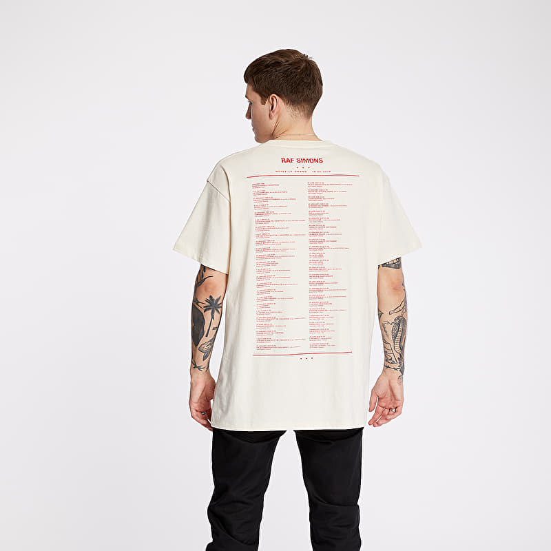 T-shirts RAF SIMONS Antwerp Tour Tee Off White (201-125-19001