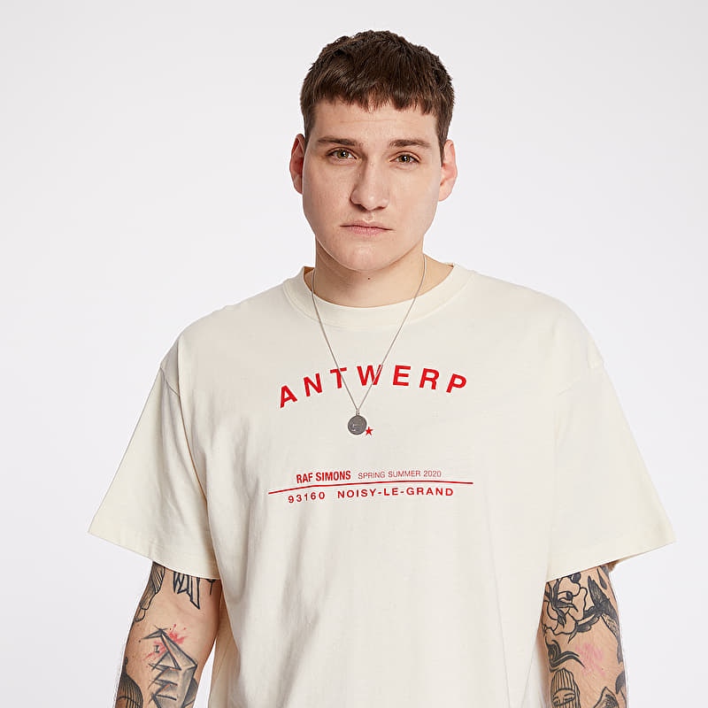 T-shirts RAF SIMONS Antwerp Tour Tee Off White (201-125-19001