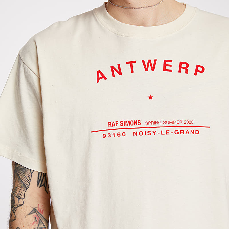 T-shirts RAF SIMONS Antwerp Tour Tee Off White (201-125-19001