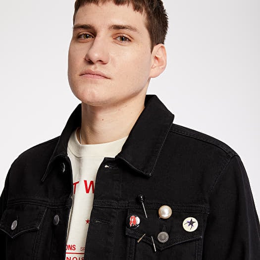 Pins denim jacket hot sale