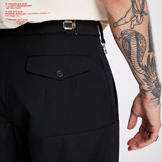 RAF SIMONS Wide Rolled Up Shorts Black | Footshop