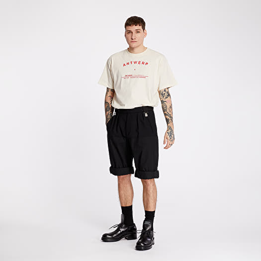 RAF SIMONS Wide Rolled Up Shorts Black | Footshop