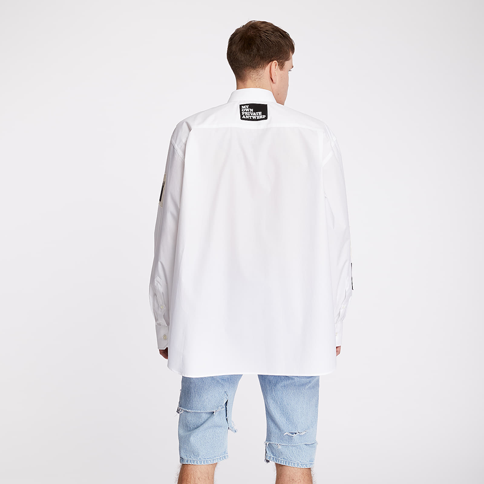 Košele RAF SIMONS Oversized Shirt White