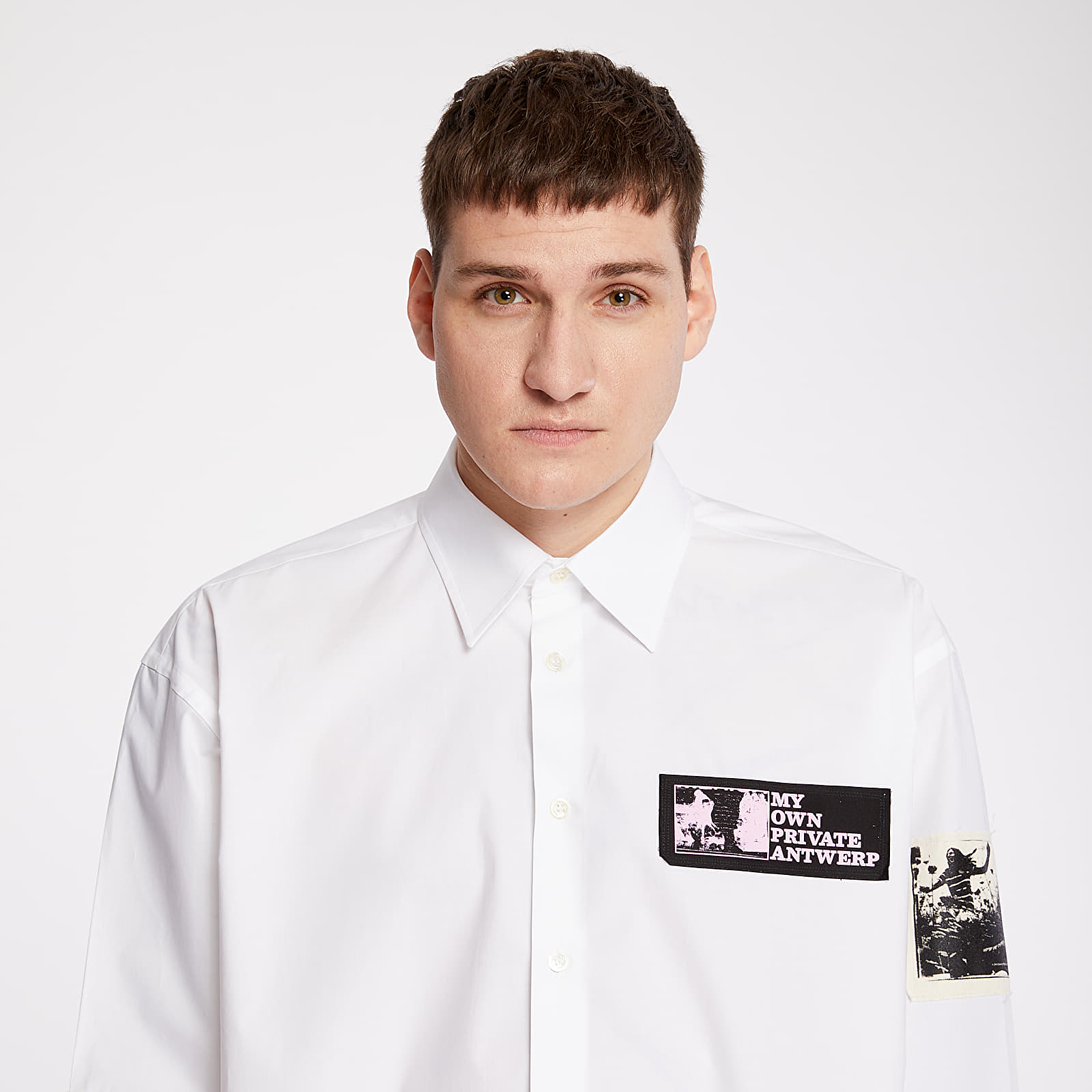 Košele RAF SIMONS Oversized Shirt White