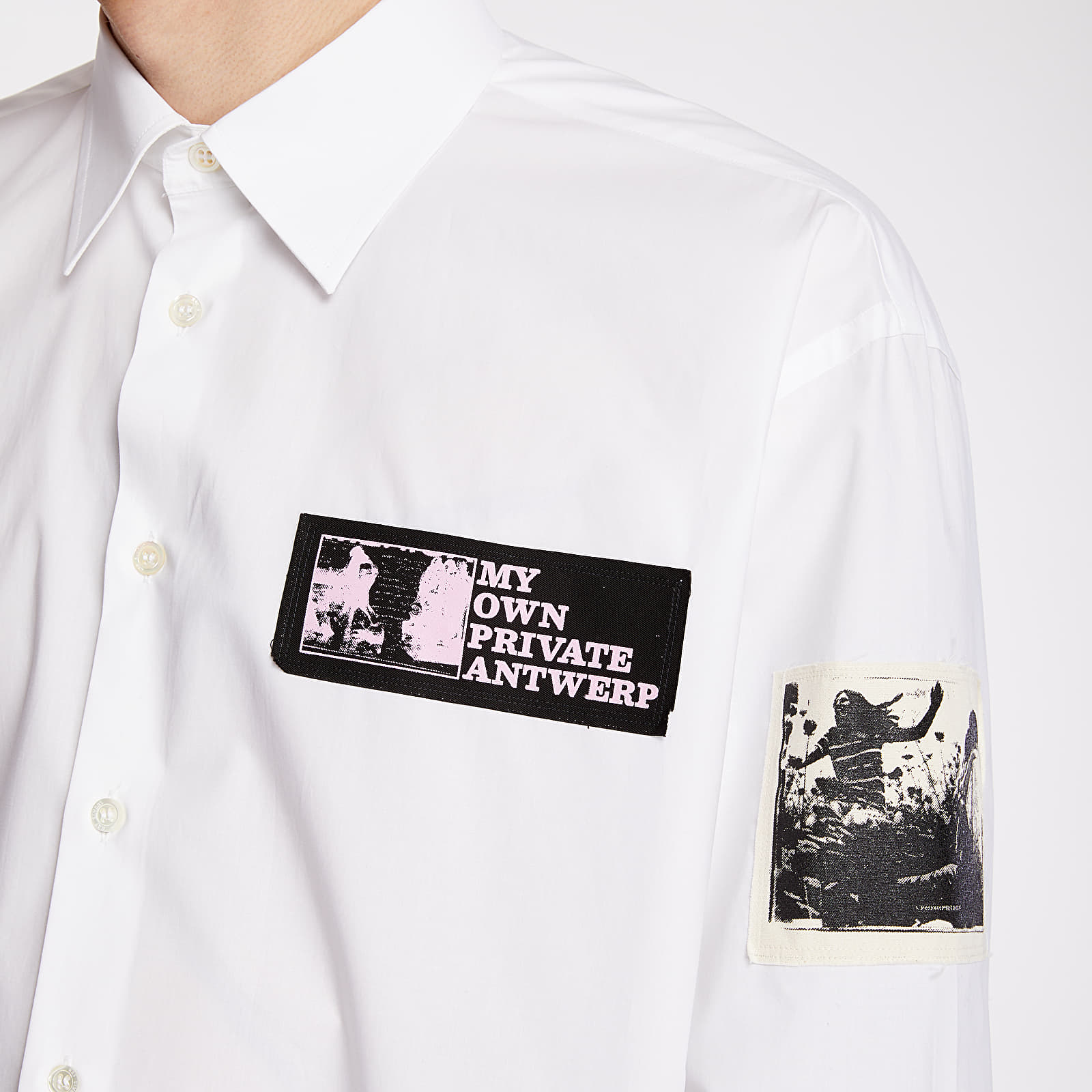 Košele RAF SIMONS Oversized Shirt White