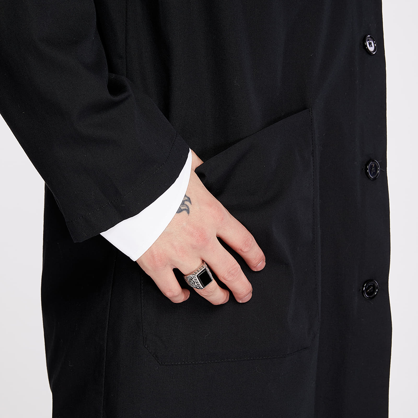 Coats RAF SIMONS Classic Labo Coat Black