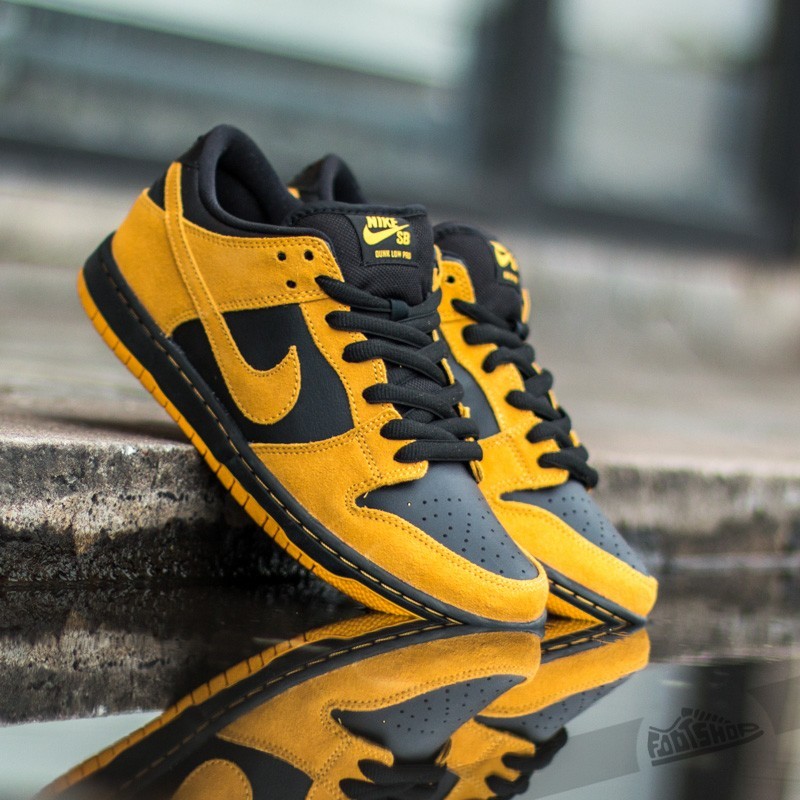 Nike Dunk Low Pro SB University Gold/ University Gold- Black