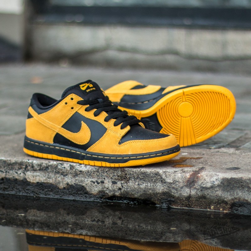 Nike Dunk Low Pro SB University Gold/ University Gold- Black