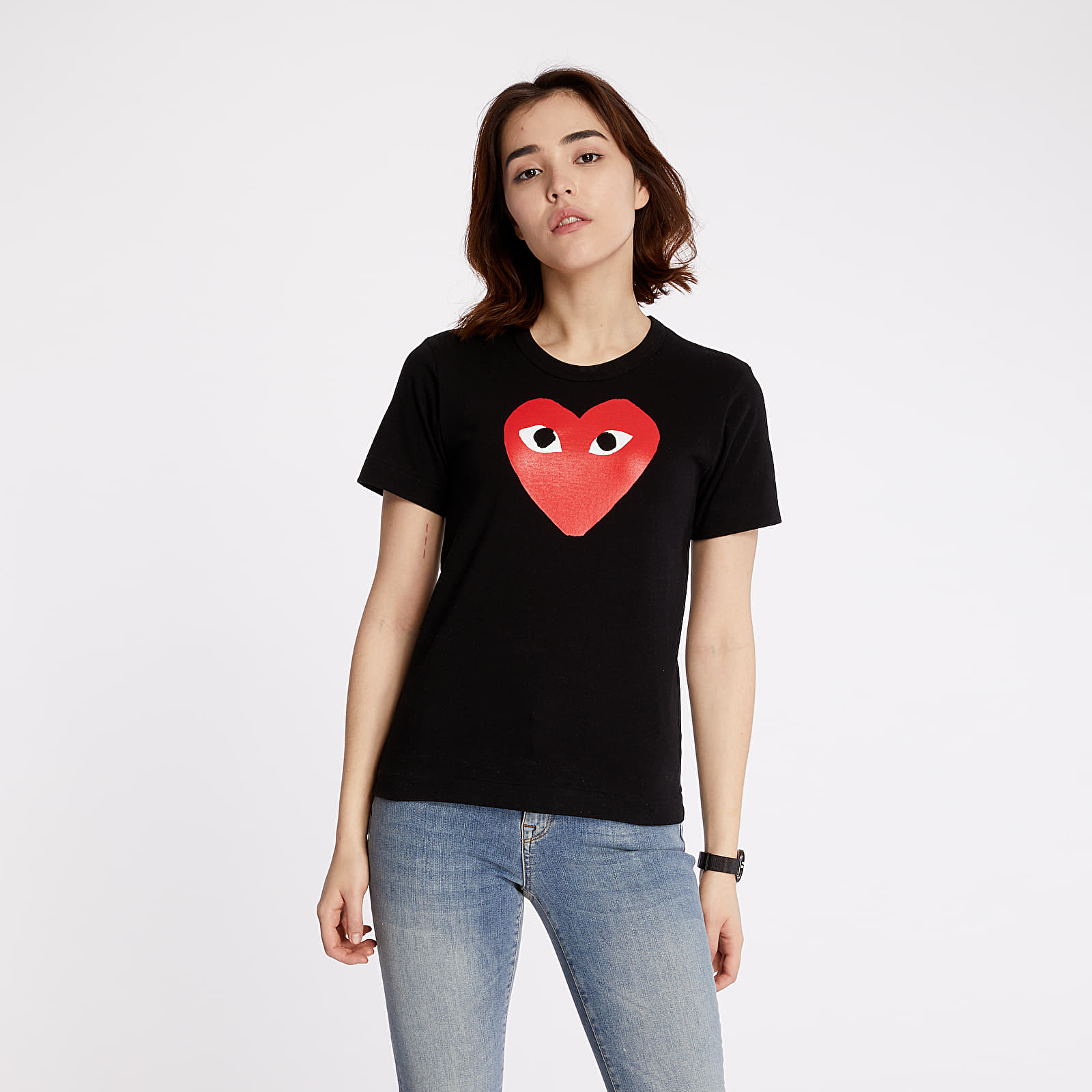 Trička Comme des Garçons PLAY Tee Black
