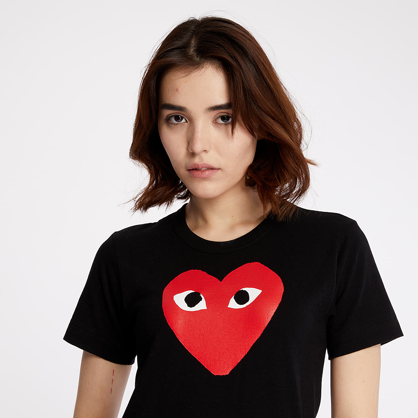 Trička Comme des Garçons PLAY Tee Black