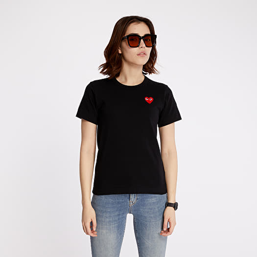 T shirts Comme des Gar ons PLAY Tee Black Footshop