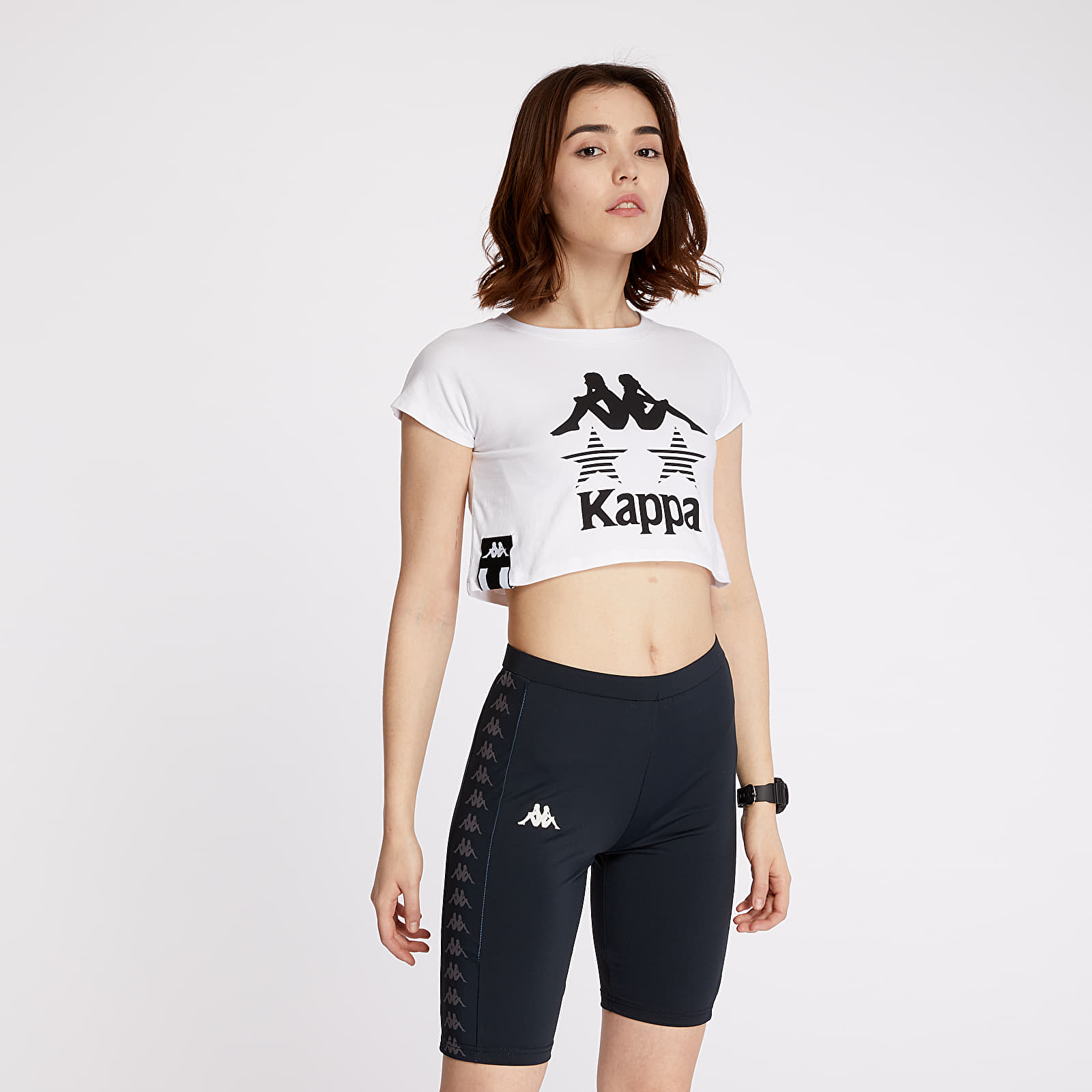 Camisetas Kappa Authentic La Clelya Tee White/ Black