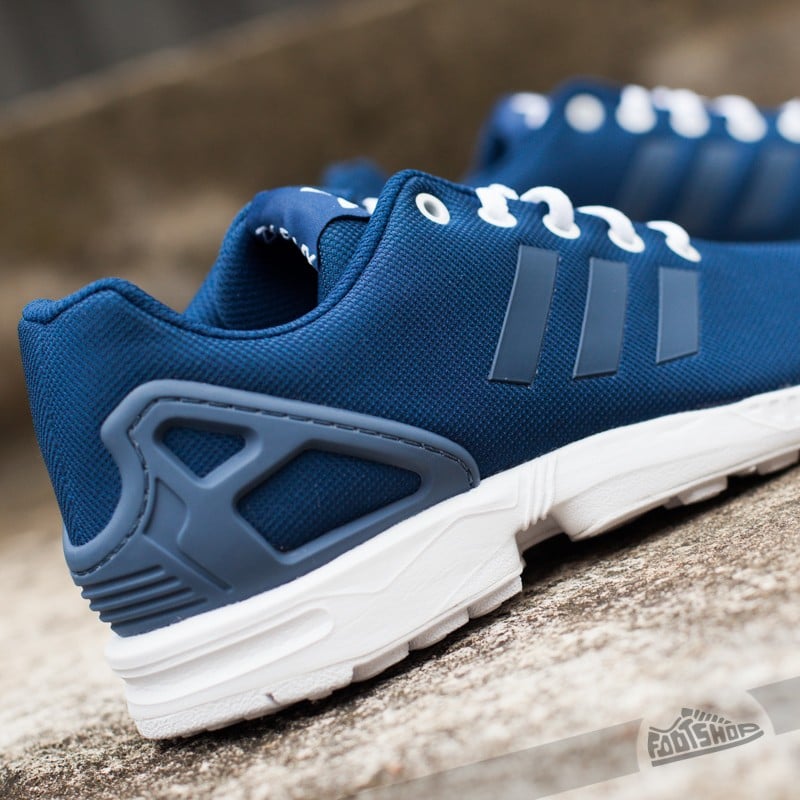 くーです Buty damskie adidas ZX Flux K Oxf Blue/ Fad Ink/ Ftw White