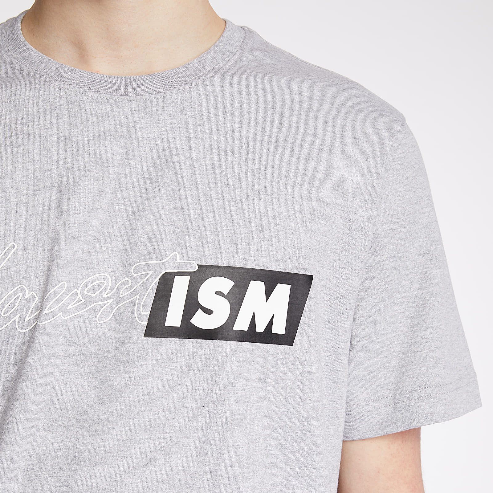 T-shirts LACOSTE LIVE Lacostism Print Tee Grey