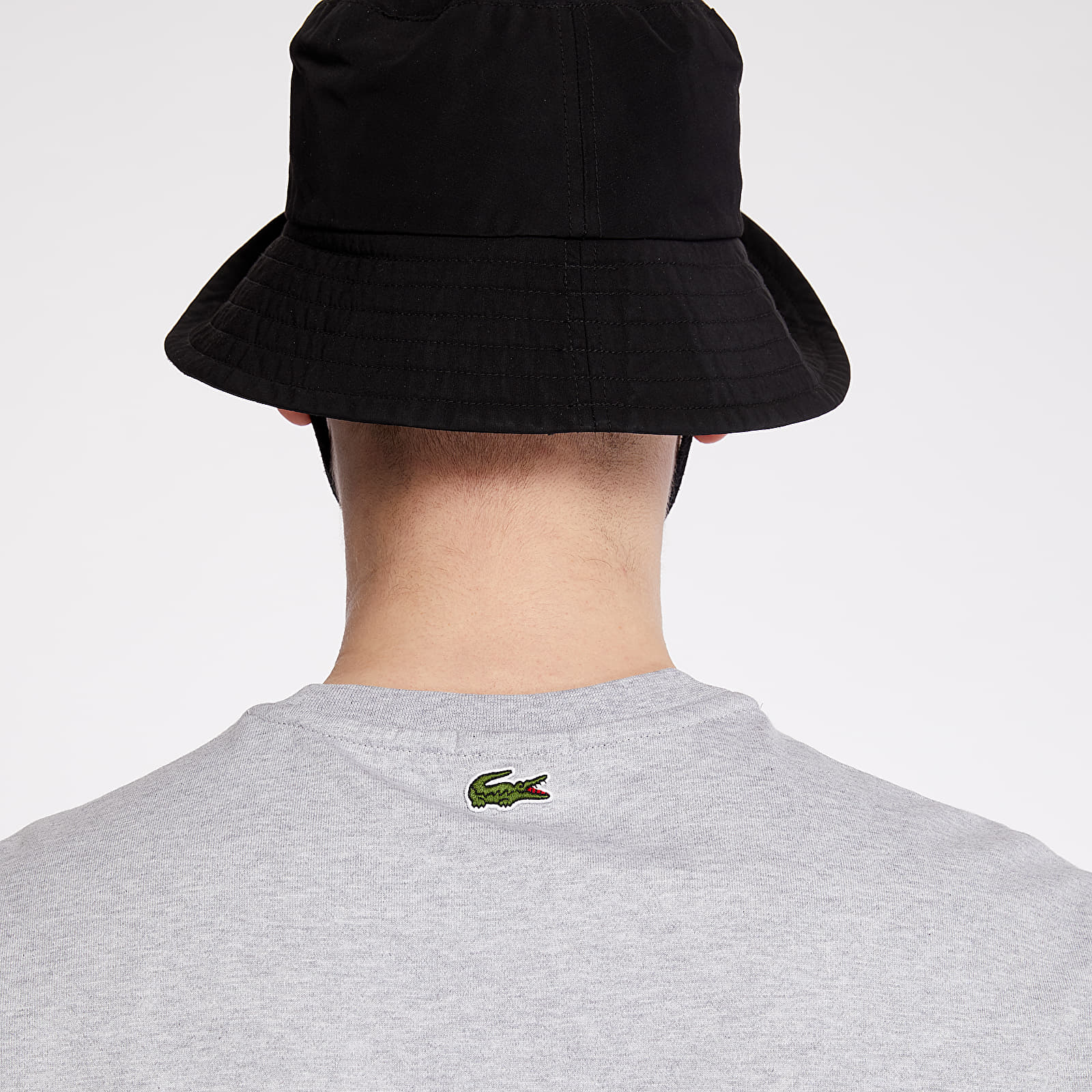 T-shirts LACOSTE LIVE Lacostism Print Tee Grey