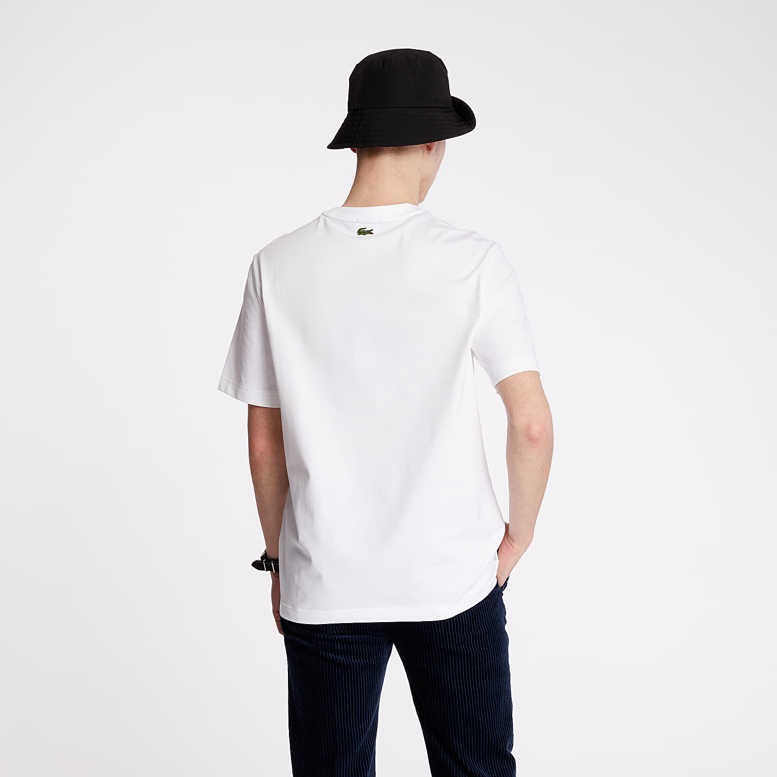 T-shirts LACOSTE LIVE Lacostism Print Tee White