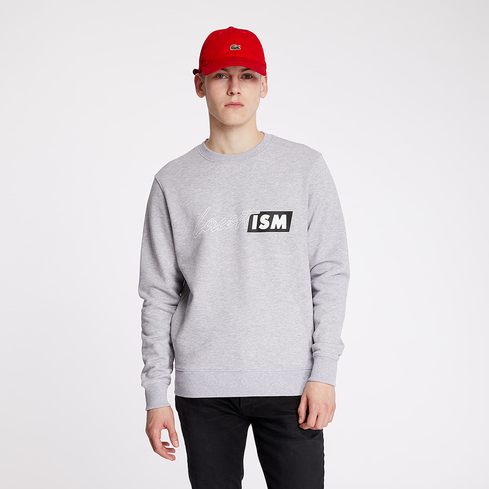 Sweatjacken und Sweatshirts LACOSTE LIVE Crewneck Grey