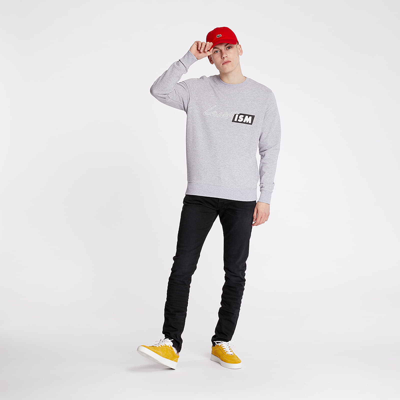 Sweatjacken und Sweatshirts LACOSTE LIVE Crewneck Grey