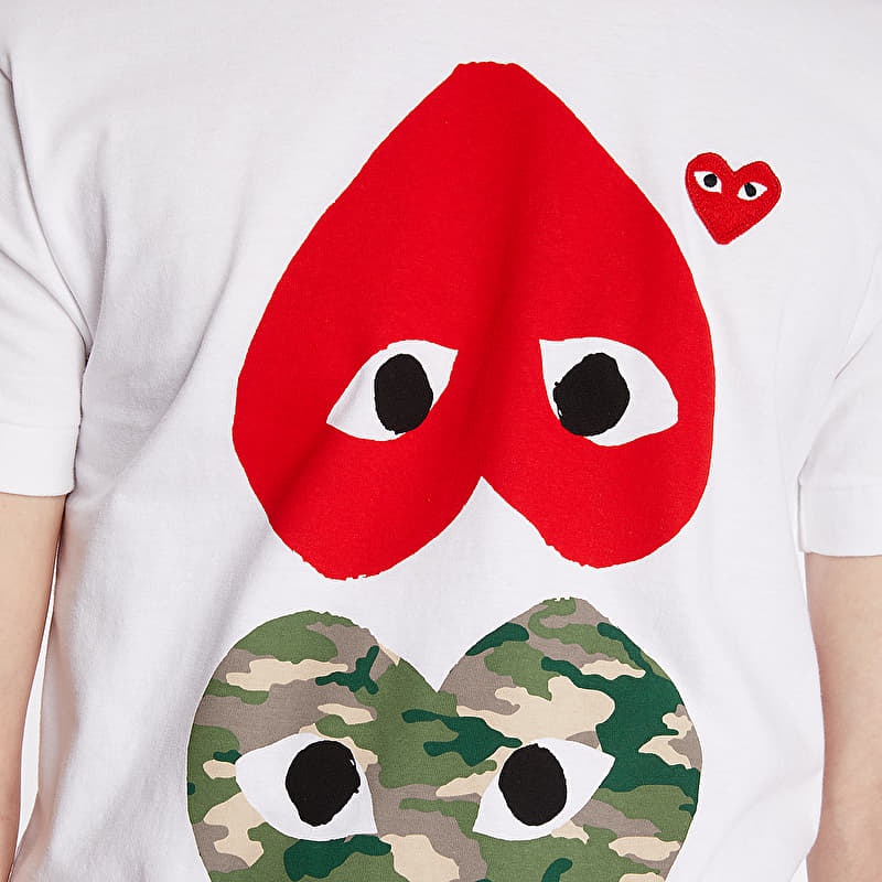 T-shirts Comme des Garçons PLAY Tee White (AX-T248 WHITE) | Footshop