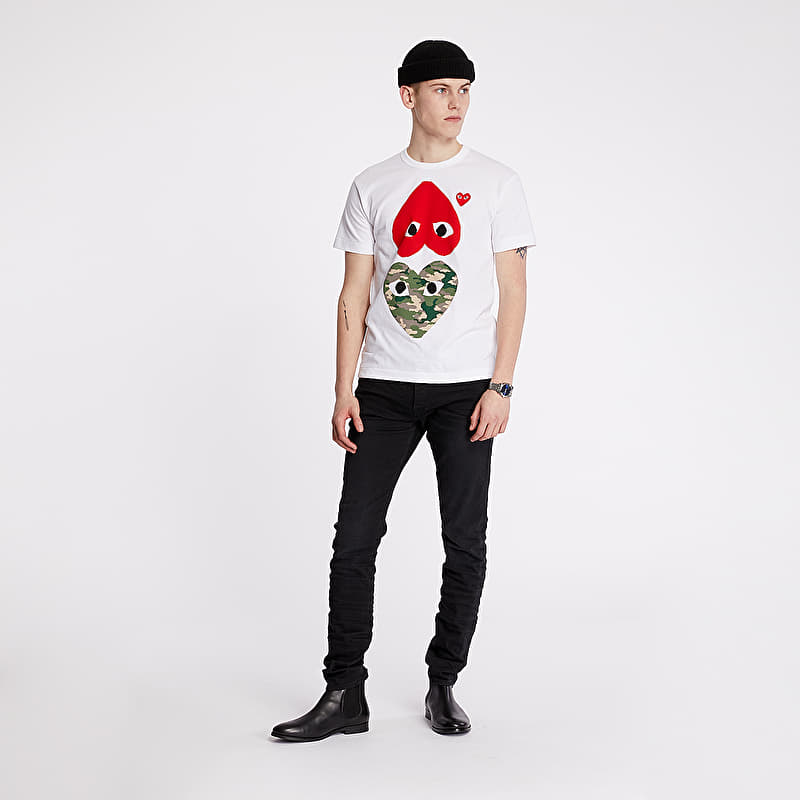 T-shirts Comme des Garçons PLAY Tee White (AX-T248 WHITE) | Footshop