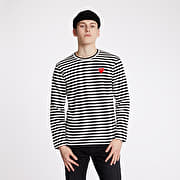 Comme des Garçons PLAY Long Sleeve Tee UNISEX Black/ White