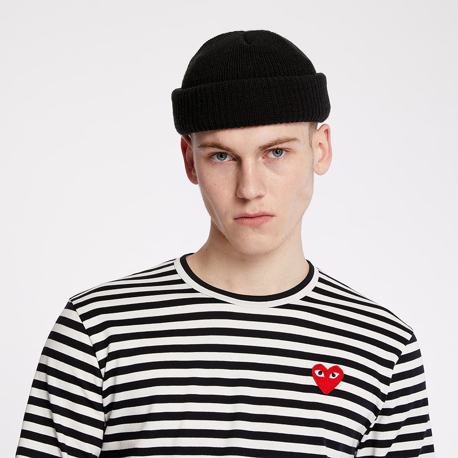 T-Shirts Comme des Garçons PLAY Long Sleeve Tee UNISEX Black/ White