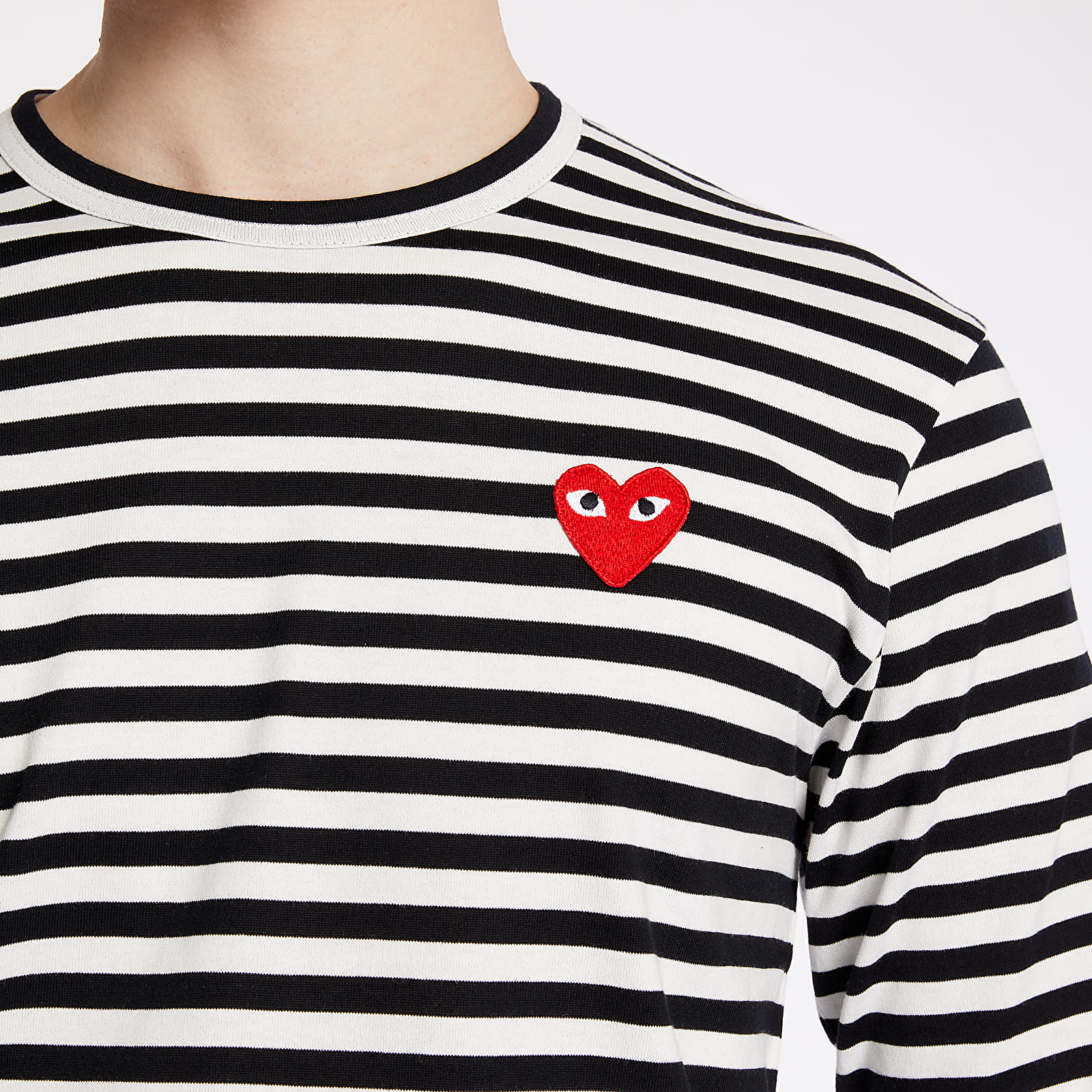 T-Shirts Comme des Garçons PLAY Long Sleeve Tee UNISEX Black/ White