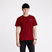 T-shirts Comme des Garçons PLAY Double Heart Tee Burgundy | Footshop