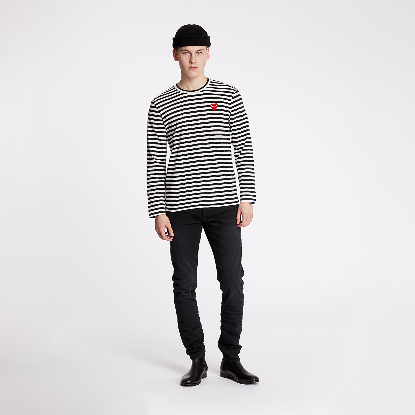 Cdg play black long sleeve 2025