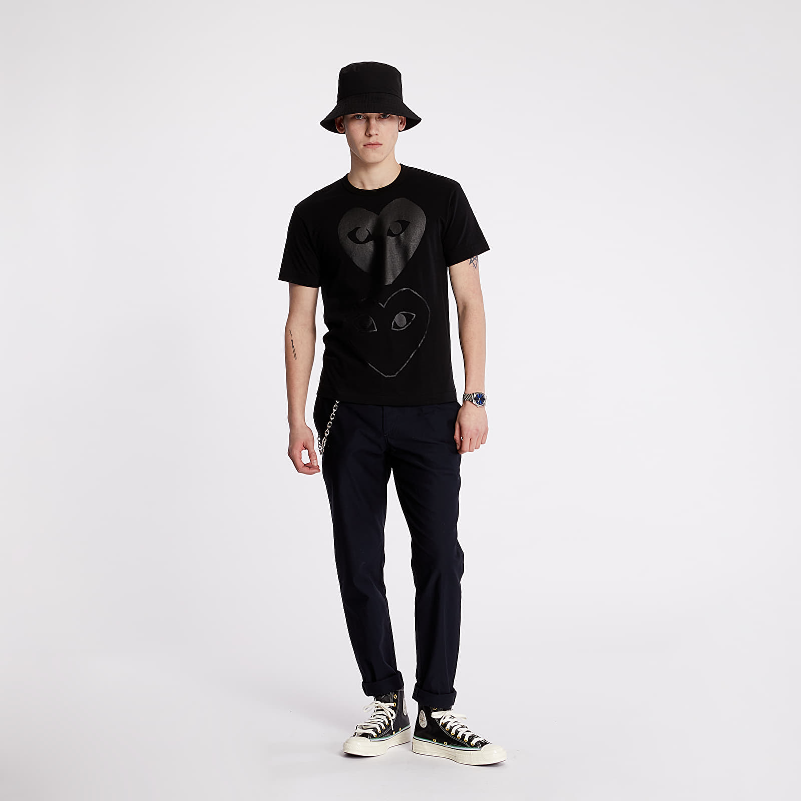 Camisetas Comme des Garçons PLAY Tee UNISEX Black