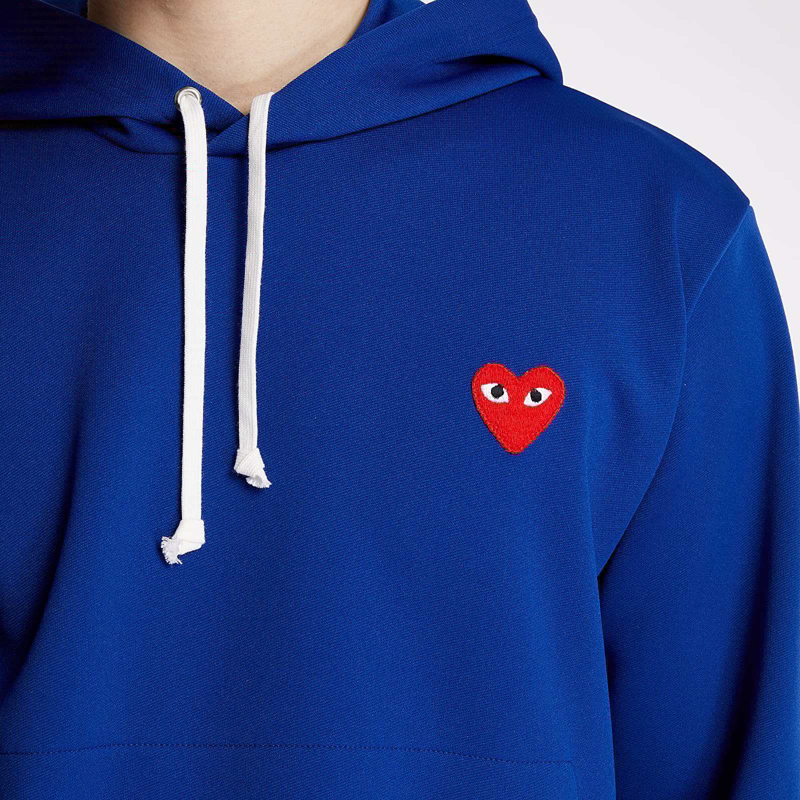 Cdg hoodie blue on sale