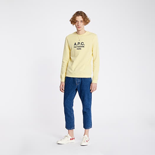 Hoodies and sweatshirts A.P.C. Rufus Crewneck Pale Yellow Footshop