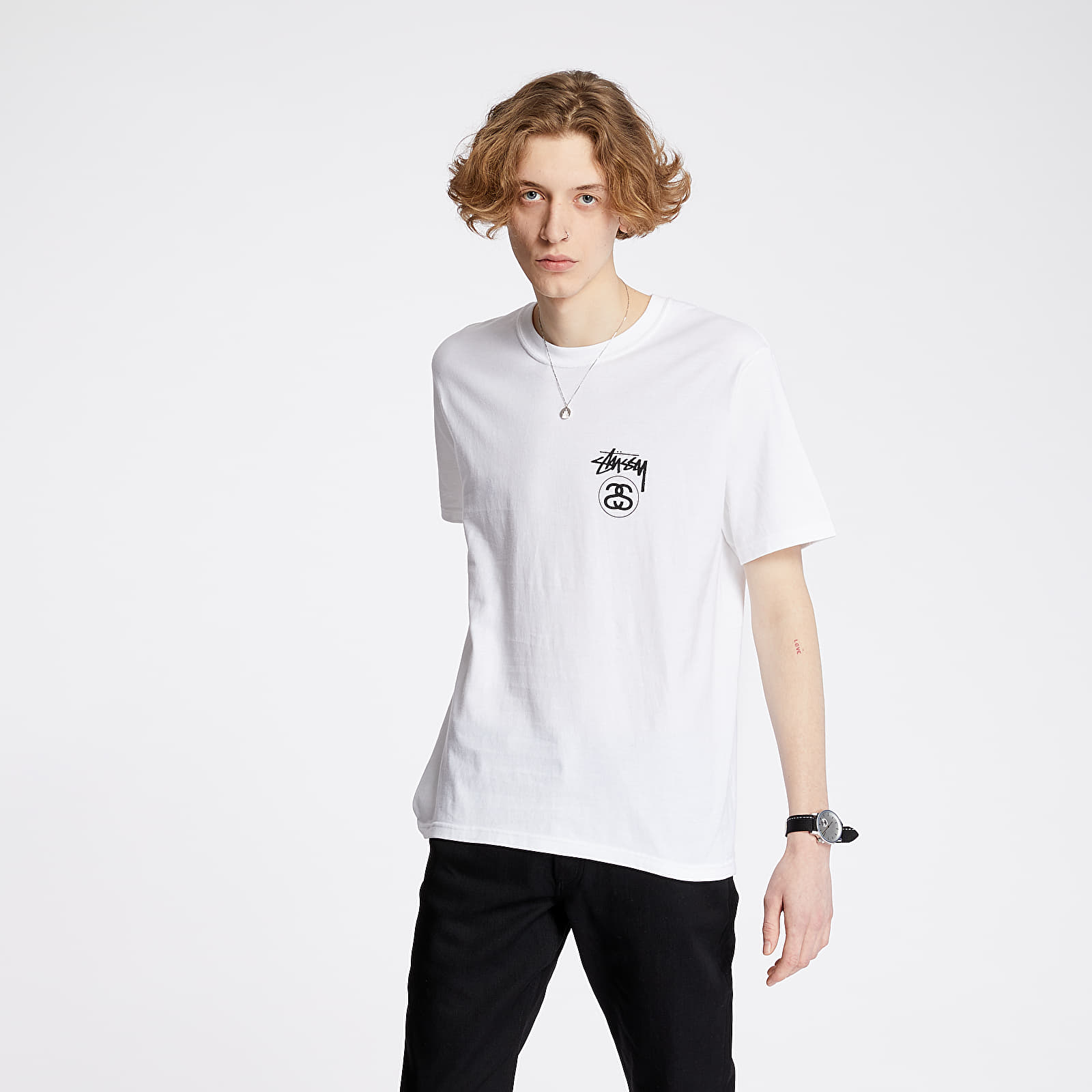 Majice T-shirt Stüssy Stock Link Tee White