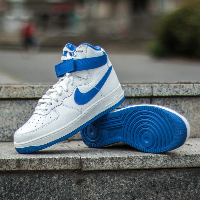 Nike Air Force 1 HI Retro QS Summit White/Game Royal | Footshop