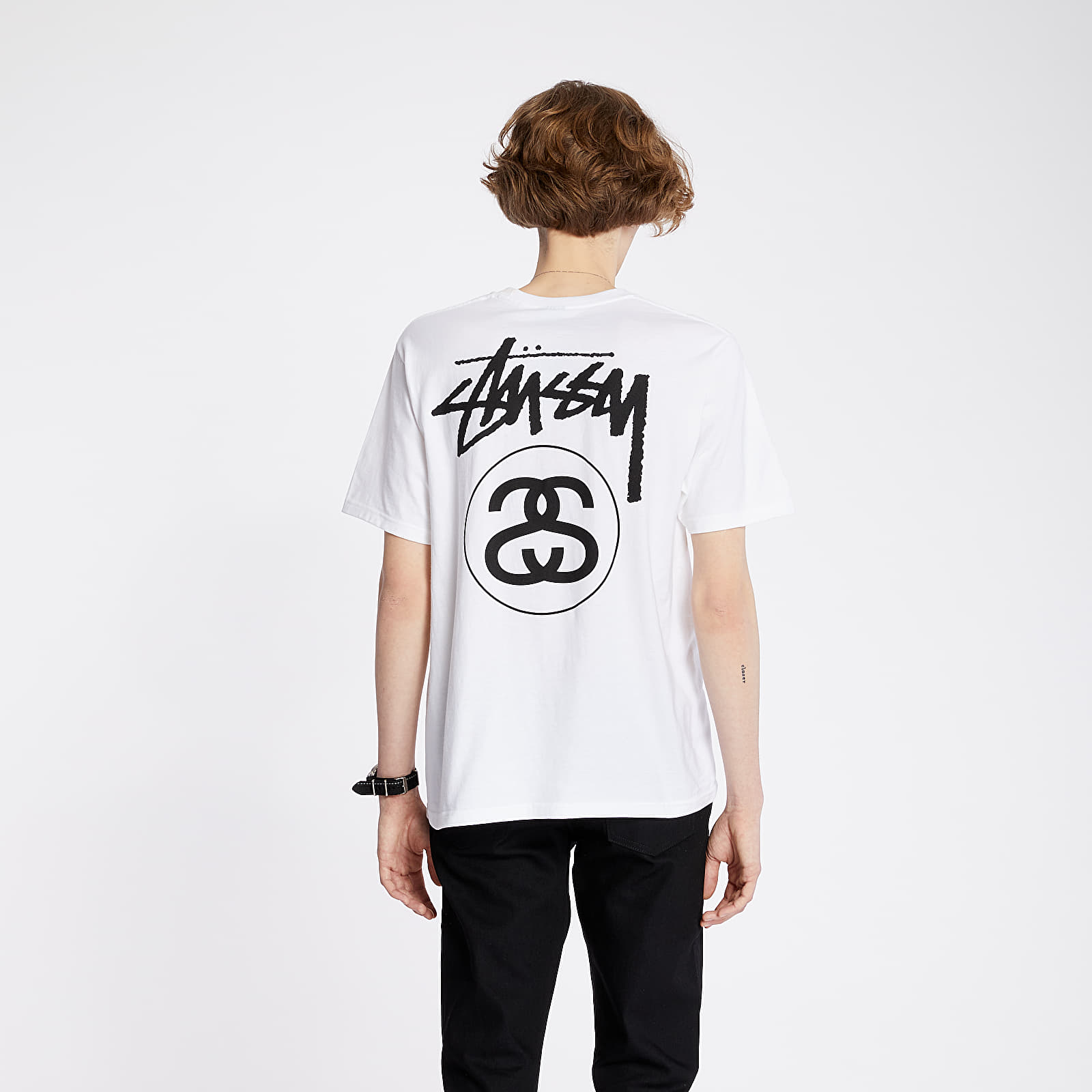 Majice T-shirt Stüssy Stock Link Tee White