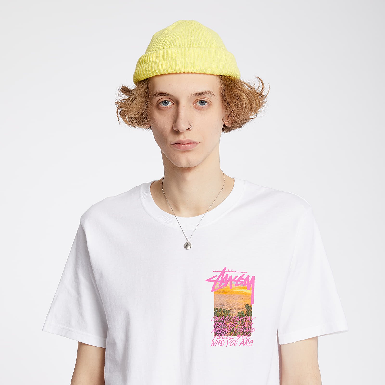 Stussy clear discount day tee white