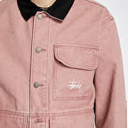 【Stussy】 washed chore jacket Stussy Denim Zip Work Jacket Beach Wash Men's - SS24 - US