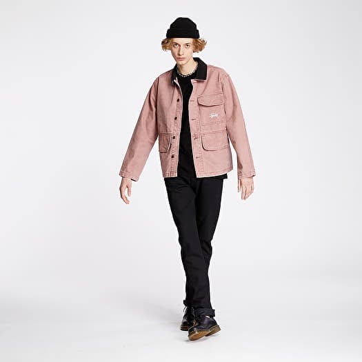 Jackets Stüssy Washed Chore Jacket Rose | Footshop