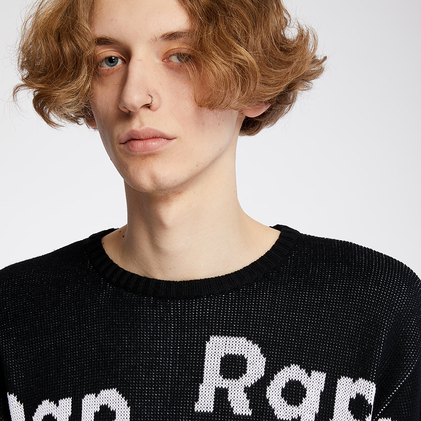 Svetry RAP Sweatshirt Black/ White