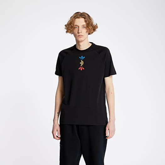 T shirts adidas Trefoil Tee Black Lush Blue Footshop