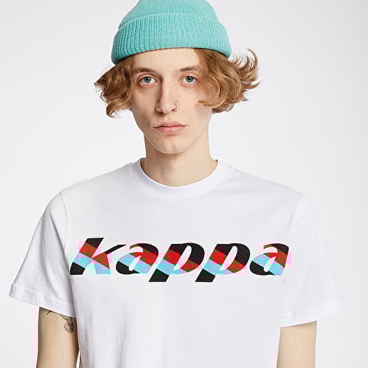 T shirts Kappa Authentic Race Cantid Tee White Footshop
