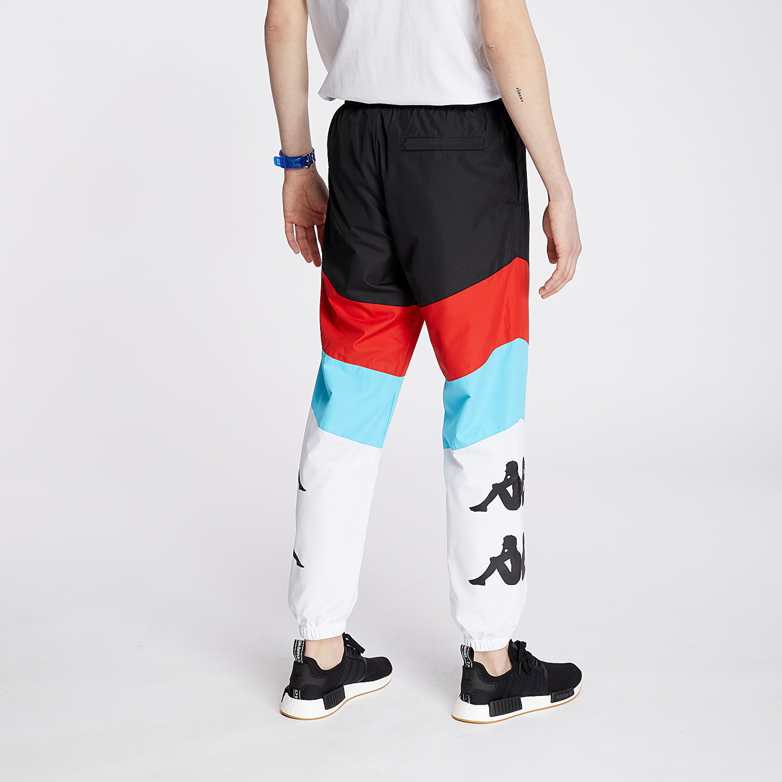 Pants Kappa Authentic Race Clovy Pants Black/ Red/ Turq/ White