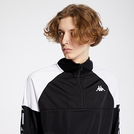 Sweat Cycliste Kappa Homme Noir XL - 1/4 Zip Logo - Sport Running Gym