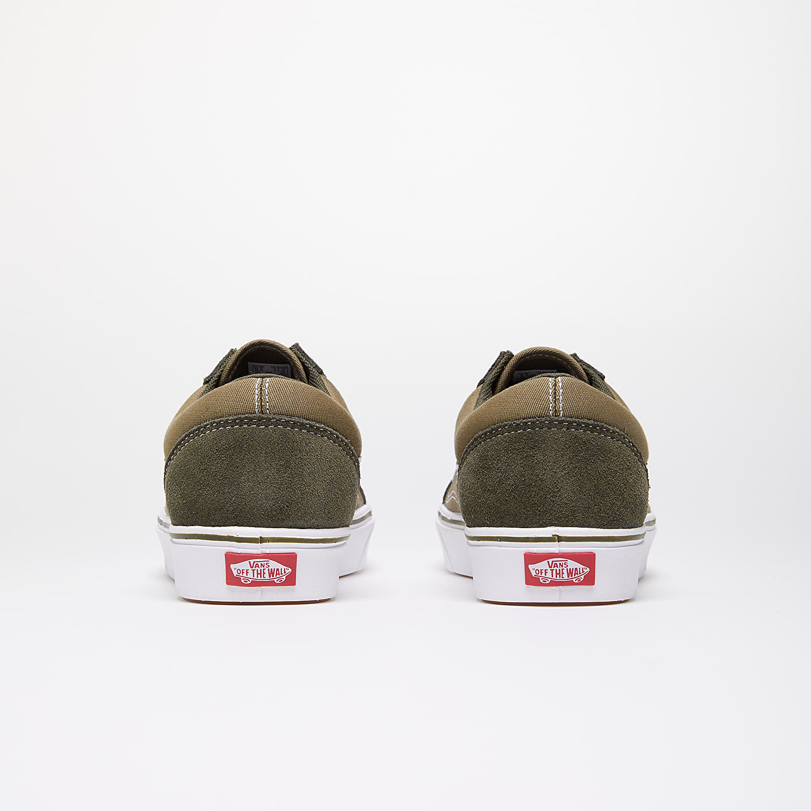 Green vans outlet with brown sole