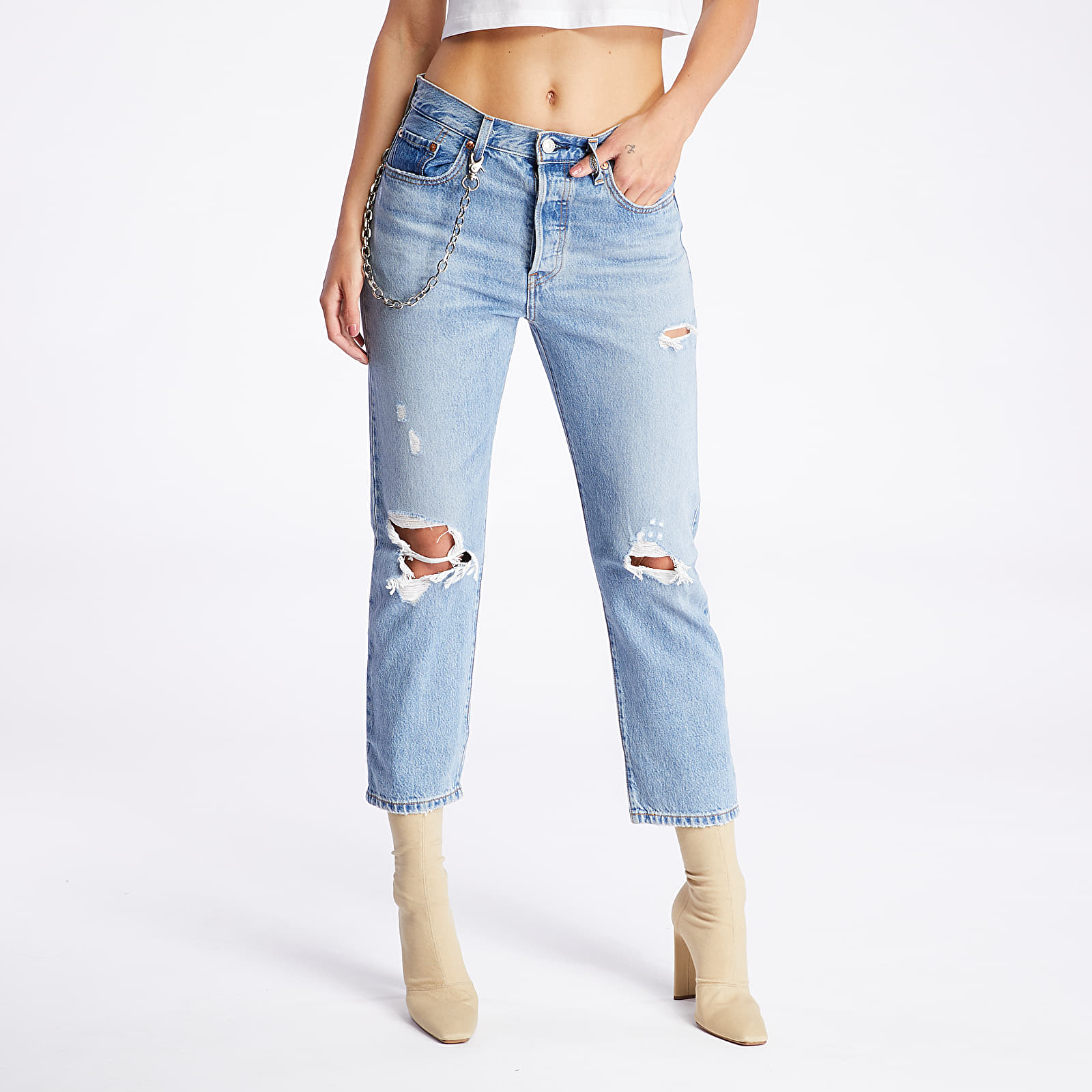 Дънки и панталони Levi's® 501™ Cropped Jeans Authentically Yours