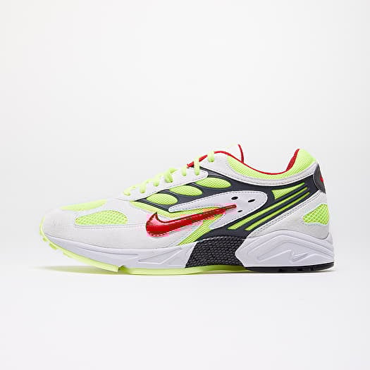 Nike white and neon shoes hot sale