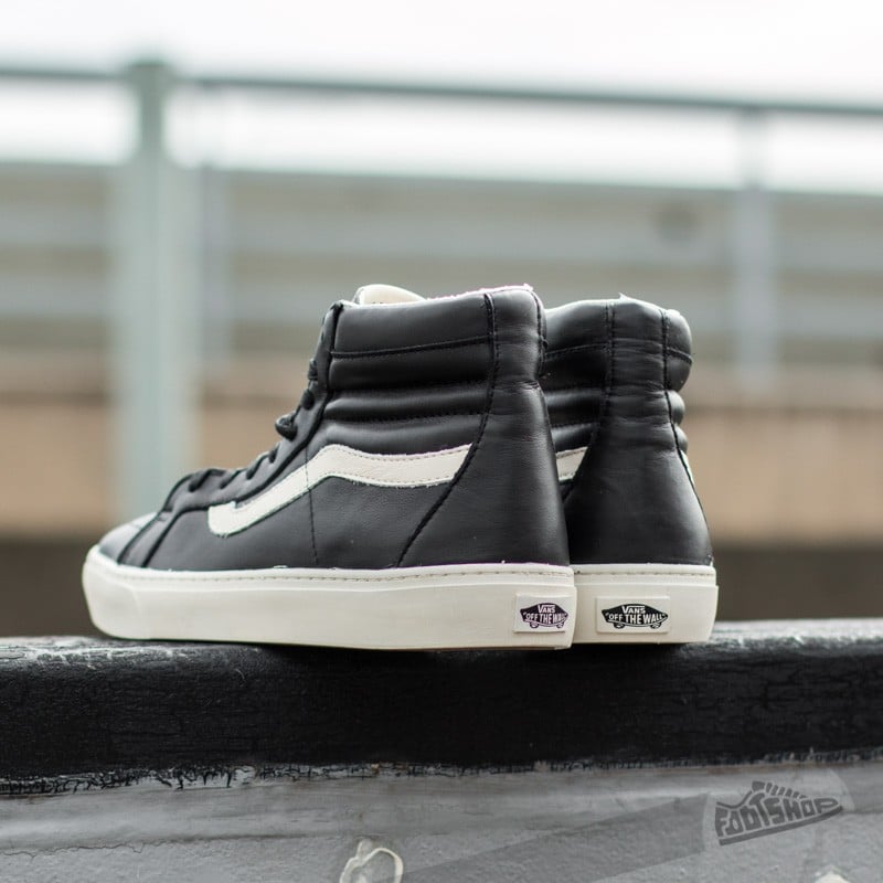 Scarpe uomo Vans Sk8-Hi Cup California Leather Black/ Whisper White