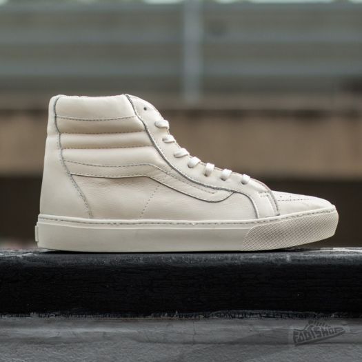 Vans sk8 hi whisper white hot sale